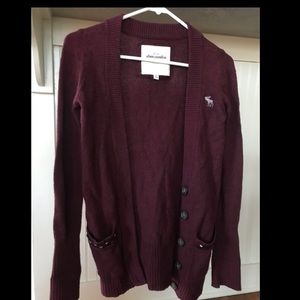 Burgundy Cardigan